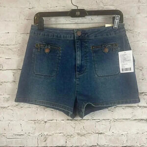 NWT Women's BDG Super High Rise Pin Up Denim Jean Shorts Size 29 $59 Medium Wash